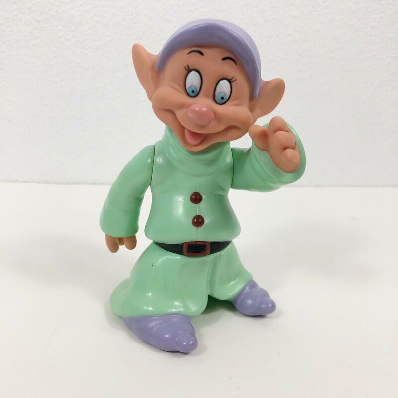 Snow White 5 1/2&quot;H Dopey Posable Vinyl Figure