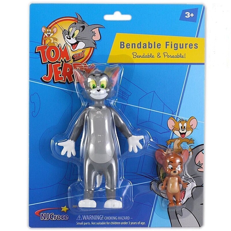 Tom &amp; Jerry Bendable Figure Set