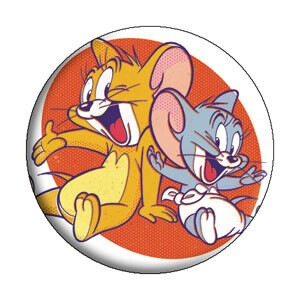 Jerry and Nibbles 1 1/4"D Pinback Button
