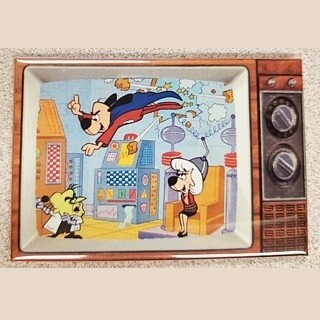 Underdog and Polly Metal TV Magnet