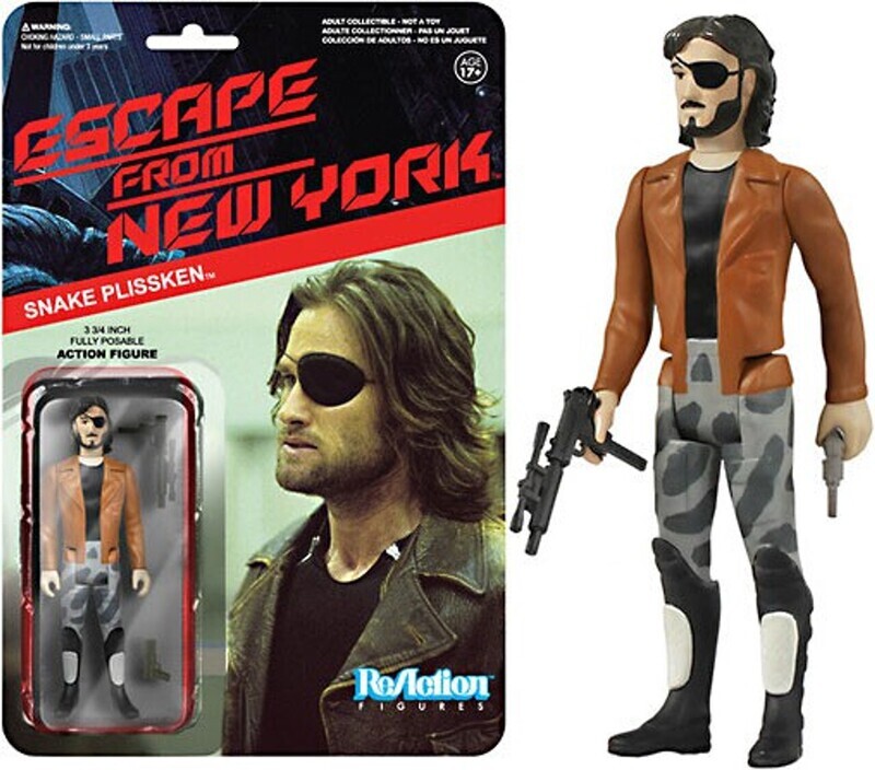Escape from New York 3 3/4&quot;H Snake Plissken (Jacket) ReAction Figure