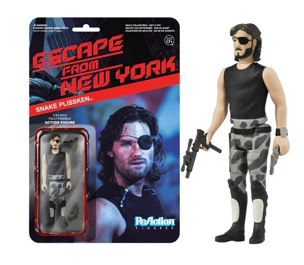 Escape from New York 3 3/4&quot;H Snake Plissken ReAction Figure