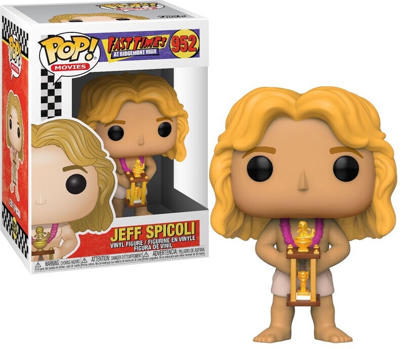 Fast Times at Ridgemont High 3 3/4&quot;H Jeff Spicoli with Trophy POP! Movies Vinyl Figure #952