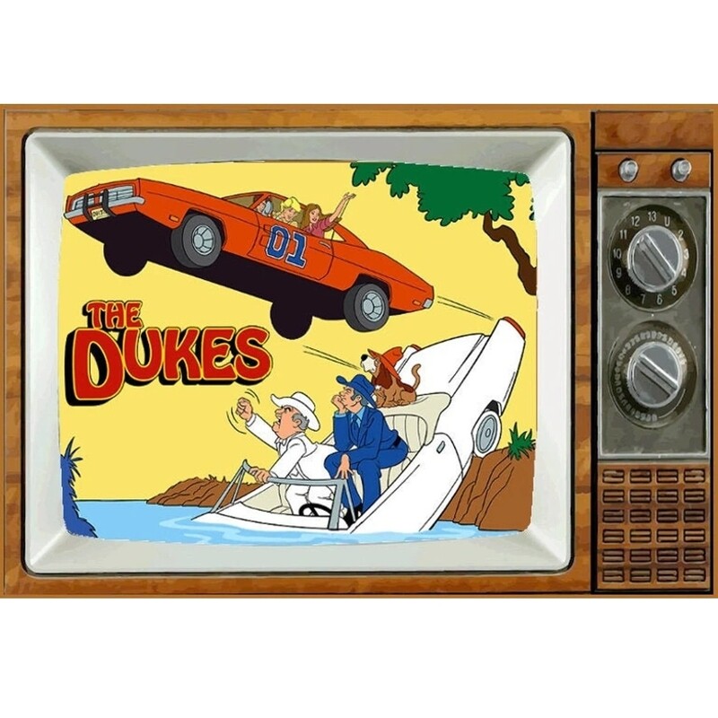 Dukes of Hazzard (cartoon) Metal TV Magnet