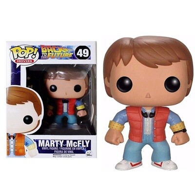Back to the Future Marty McFly 3 3/4"H POP! Movies Vinyl Figure #49 -Slightly Damaged Box