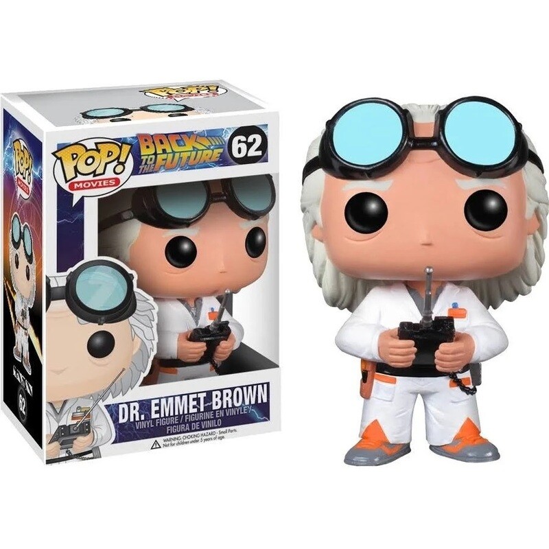 Back to the Future Dr. Emmett Brown 3 3/4&quot;H POP! Movies Vinyl Figure #62