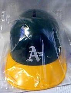 Oakland A's Plastic Helmet Bank