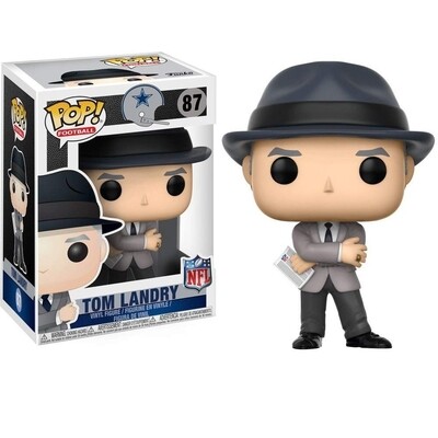 NFL Coach Tom Landry Dallas Cowboys 3 3/4"H POP! Vinyl Figure #87