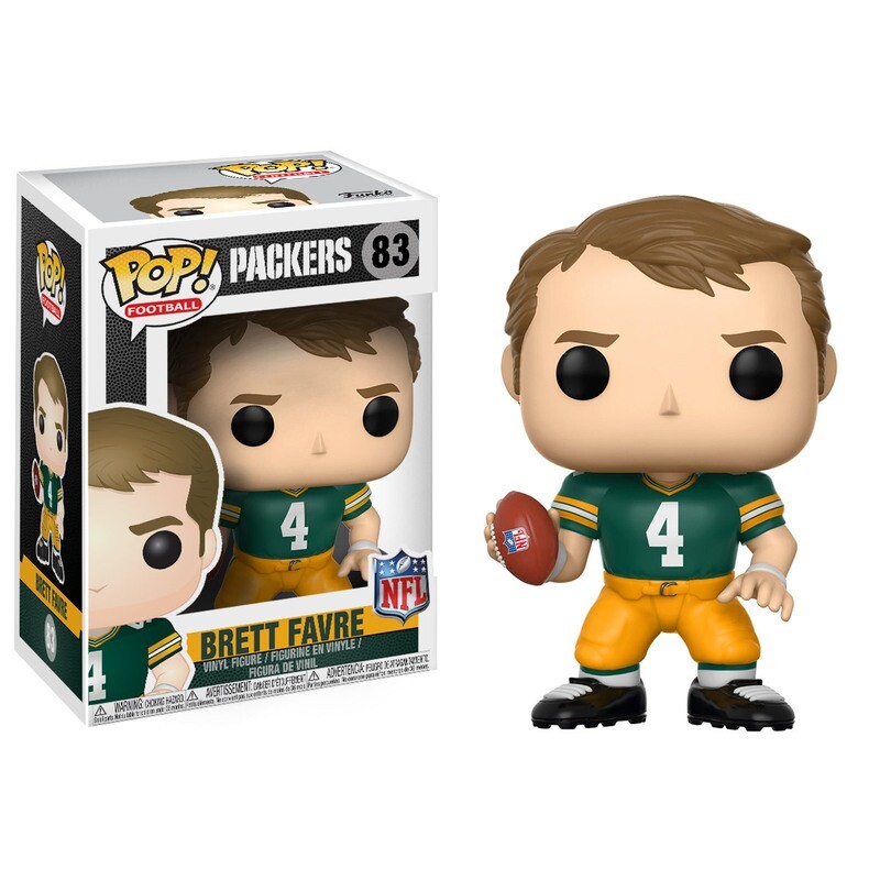 NFL Brett Favre Greenbay Packers 3 3/4&quot;H POP! Vinyl Figure #83