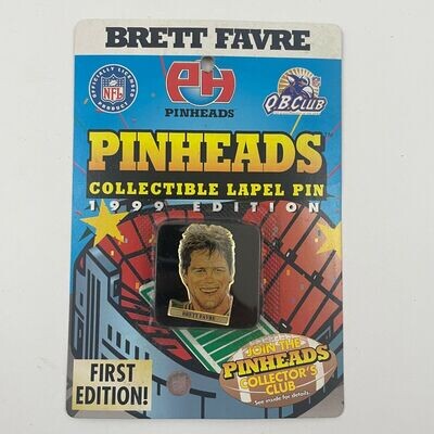 NFL Brett Favre Pinheads Lapel Pin