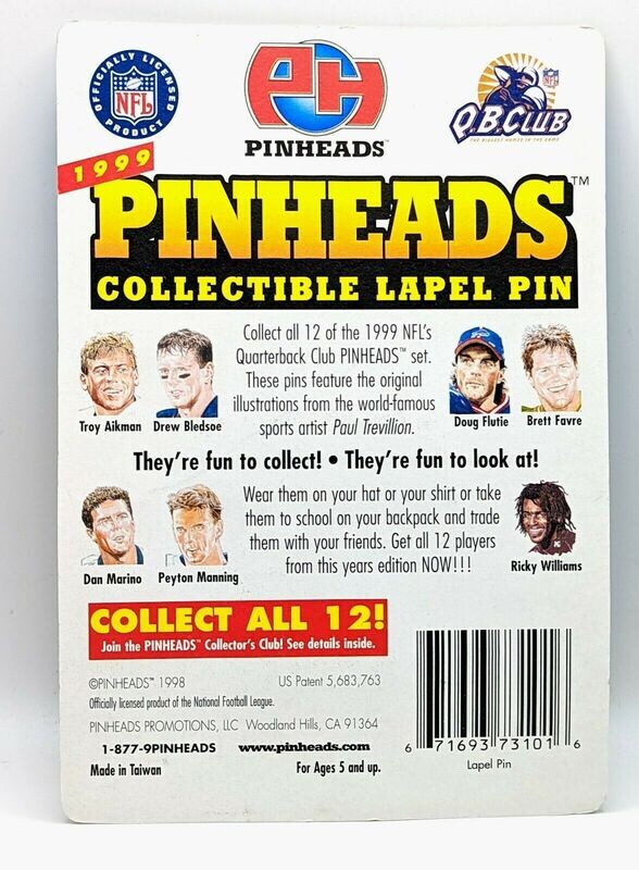 NFL Troy Aikman Pinheads Lapel Pin