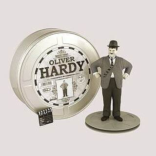 Oliver Hardy 7&quot; Figure in Movie Reel Tin
