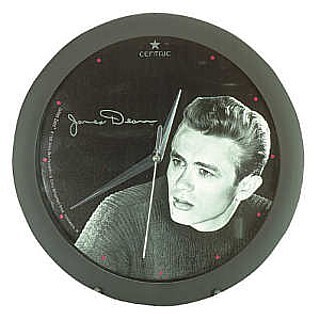 11 1/4&quot;D James Dean Plastic Wall Clock
