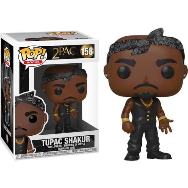 Tupac Shakur 3 3/4&quot;H POP! Rocks Vinyl Figure #158