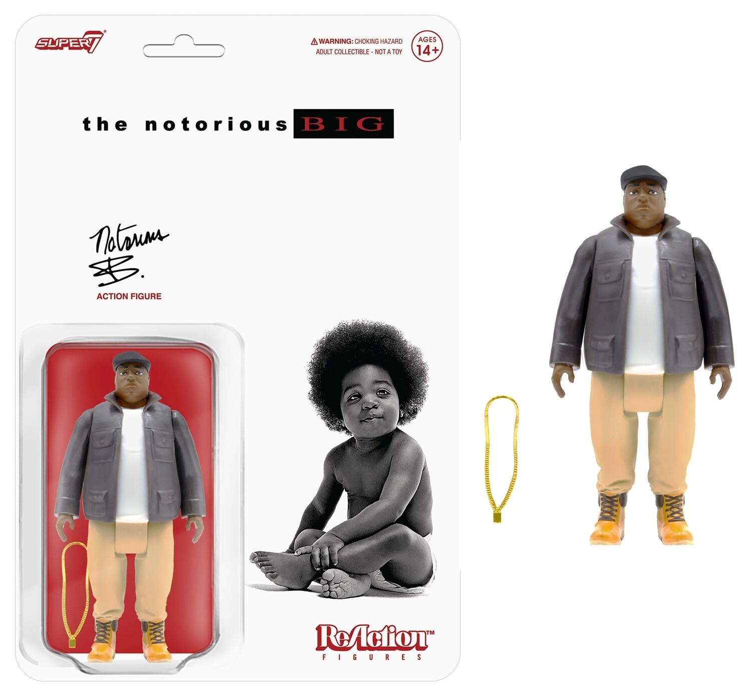 3 3/4"H Notorious B.I.G. ReAction Figure