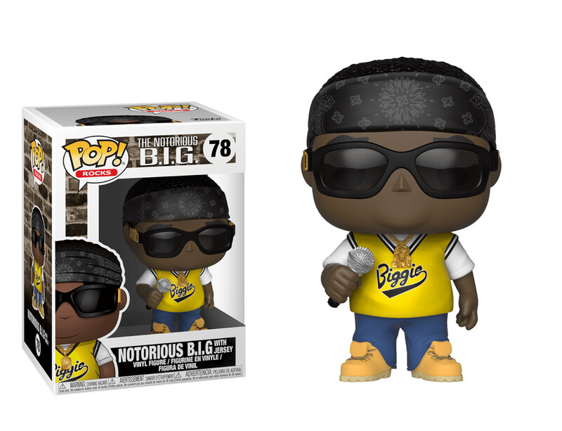 Notorious B.I.G. in Jersey 3 3/4&quot;H POP! Rocks Vinyl Figure #78