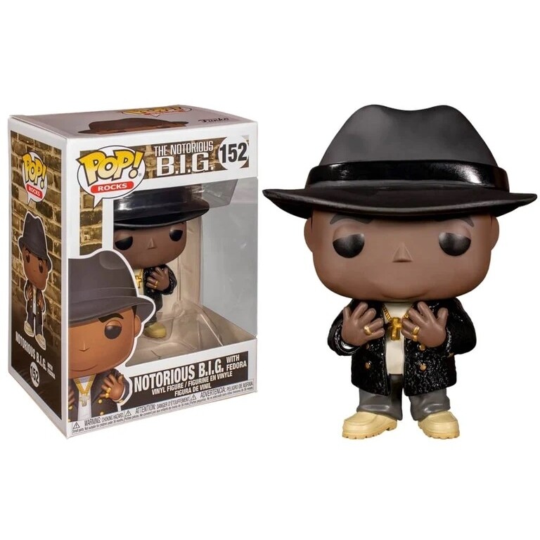 Notorious B.I.G. in Fedora 3 3/4&quot;H POP! Rocks Vinyl Figure #152