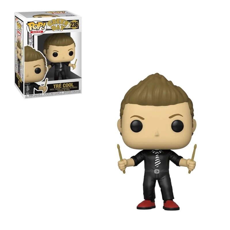 Green Day Tre Cool 3 3/4&quot;H POP! Rocks Vinyl Figure #236