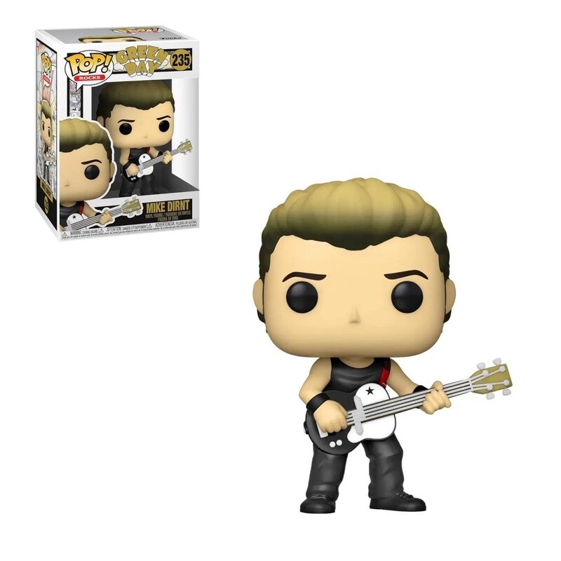 Green Day Mike Dirnt 3 3/4&quot;H POP! Rocks Vinyl Figure #235