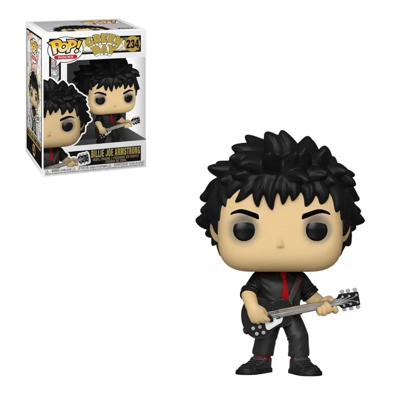 Green Day Billie Joe Armstrong 3 3/4&quot;H POP! Rocks Vinyl Figure #234