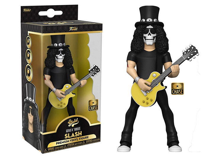 Slash Guns N&#39; Roses 5&quot;H POP! GOLD Vinyl Figure - CHASE Variant