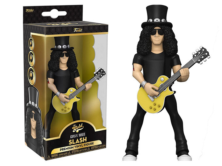 Slash Guns N&#39; Roses 5&quot;H POP! GOLD Vinyl Figure