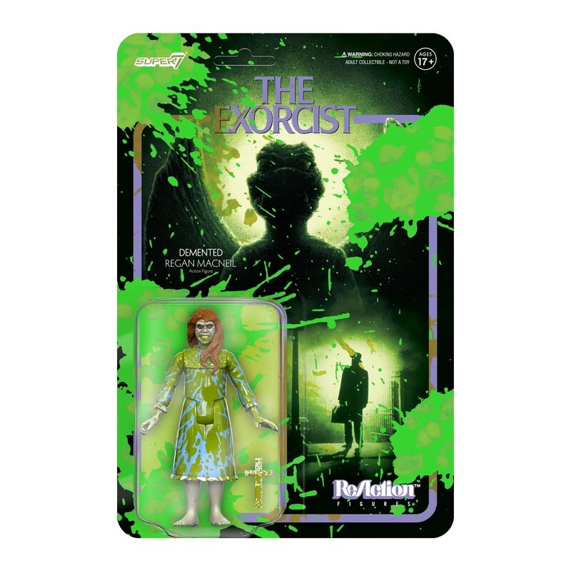 The Exorcist 3 3/4"H Demented Regan MacNeil (Vomit Splatter) ReAction Figure