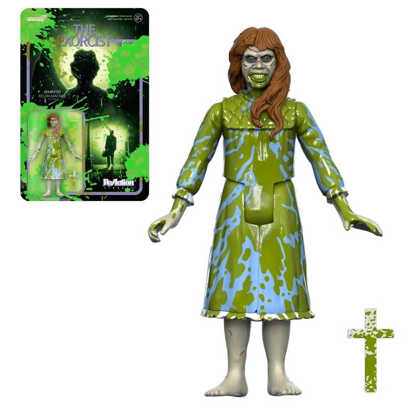 The Exorcist 3 3/4&quot;H Demented Regan MacNeil (Vomit Splatter) ReAction Figure