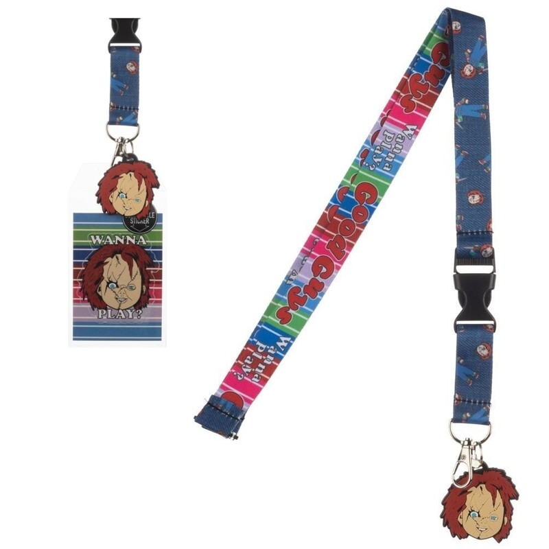 Chucky 22&quot;L Cloth Lanyard with Pouch and Clip - Child&#39;s Play 2