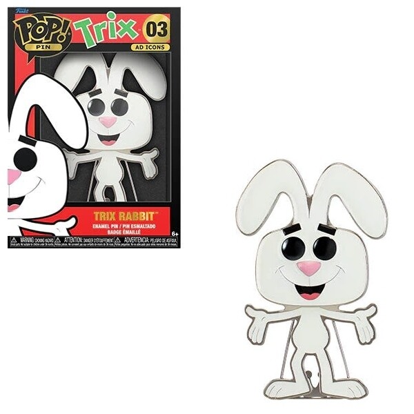 4 3/4&quot;H Trix Rabbit Ad Icons #03 POP! Pins Collectible Pin