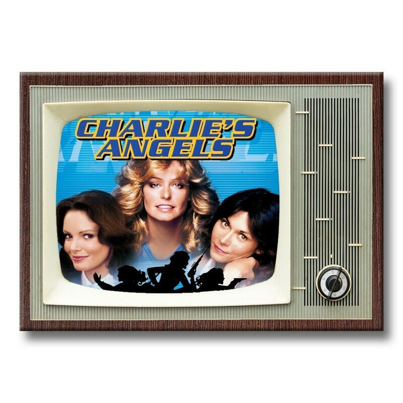 Charlie&#39;s Angels Large Metal TV Magnet