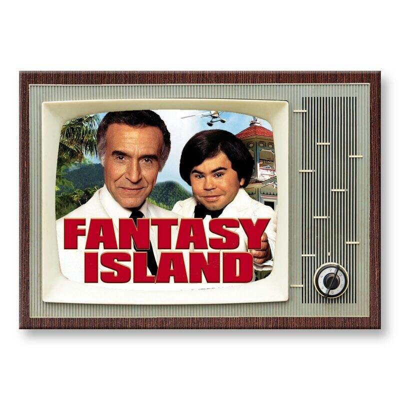 Fantasy Island Large Metal TV Magnet