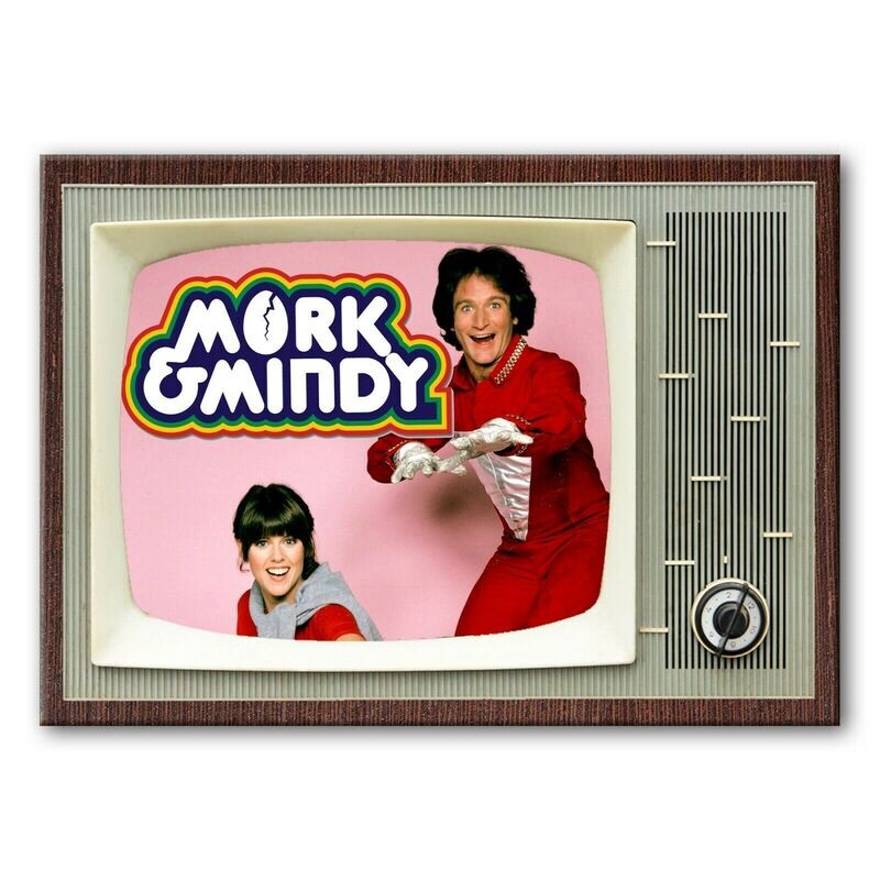 Mork &amp; Mindy Metal TV Magnet