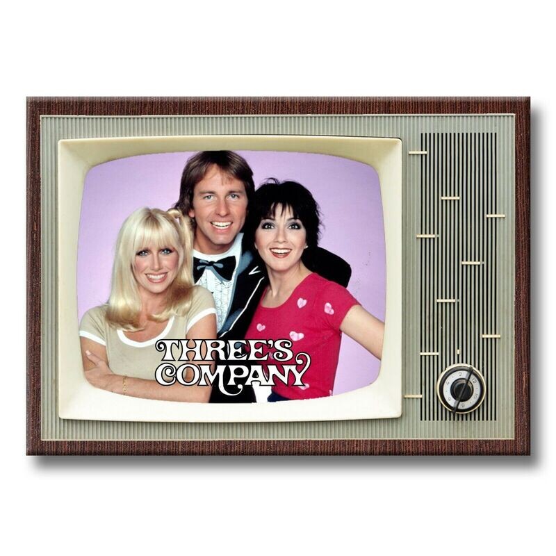 Three&#39;s Company Large Metal TV Magnet