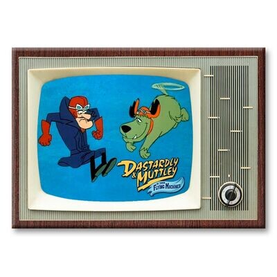 Dastardly and Muttley Large Metal TV Magnet