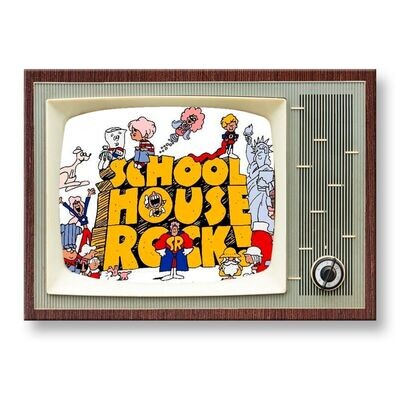 Schoolhouse Rock! Large Metal TV Magnet