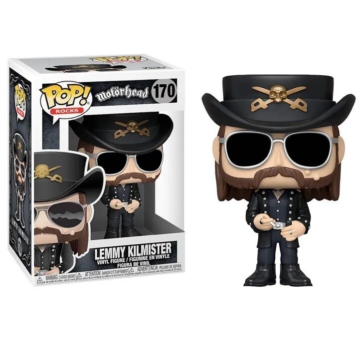 Lemmy Kilmister (Motorhead) 3 3/4&quot;H POP! Rocks Vinyl Figure #170