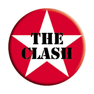 1 1/4"D The Clash - Star Pinback Button