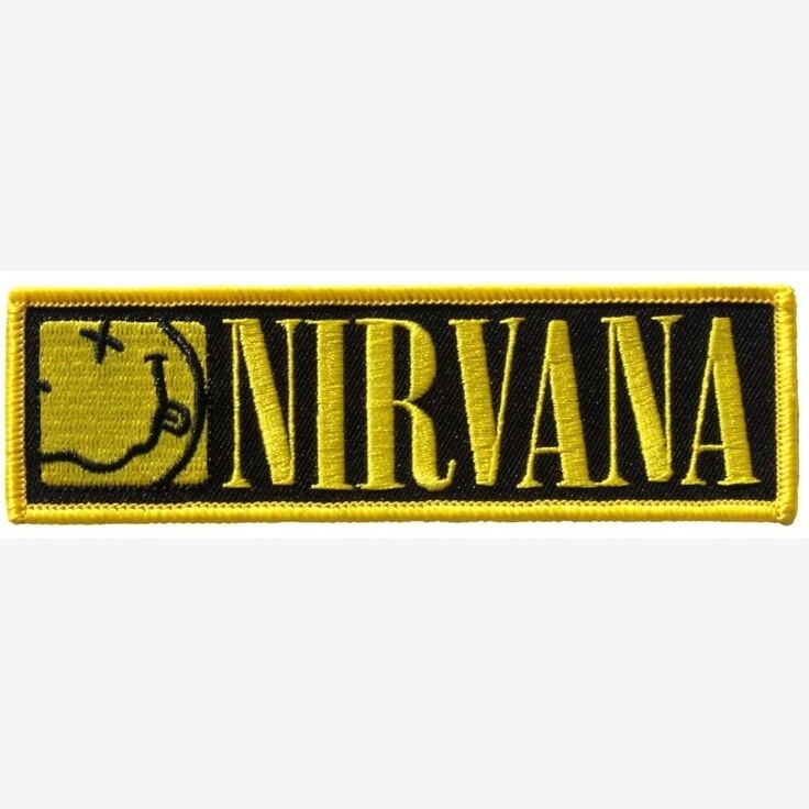 5&quot;L Nirvana Smile Embroidered Patch