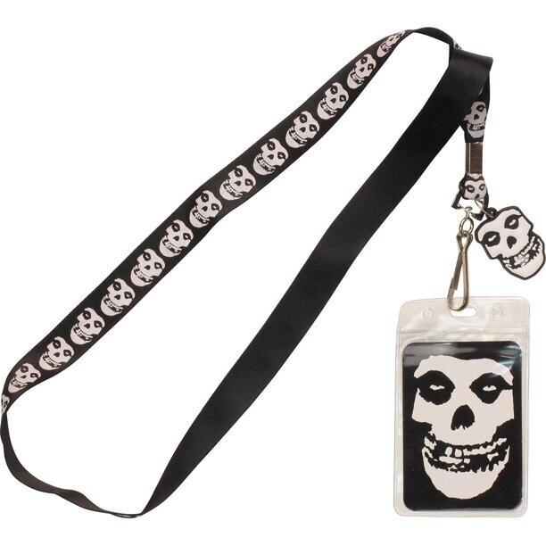 Misfits 22&quot;L Cloth Lanyard with Pouch and Clip