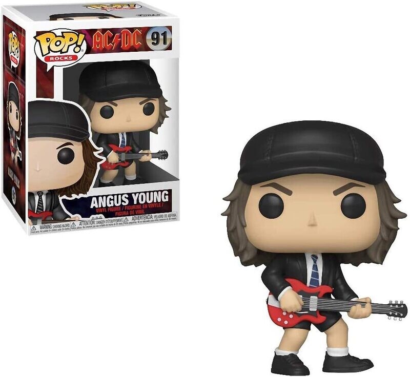 AC/DC Angus Young 3 3/4&quot;H POP! Rocks Vinyl Figure #91