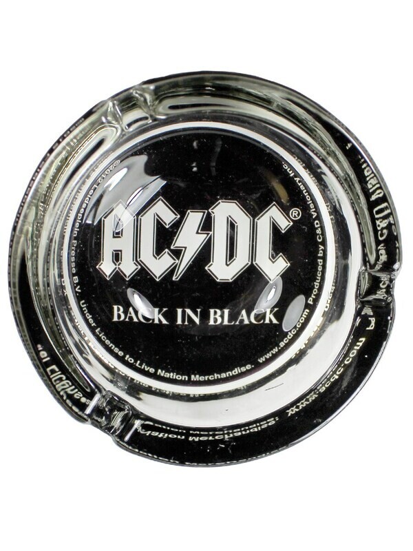 AC/DC 3 1/4"D Glass Ashtray or Incense Burner
