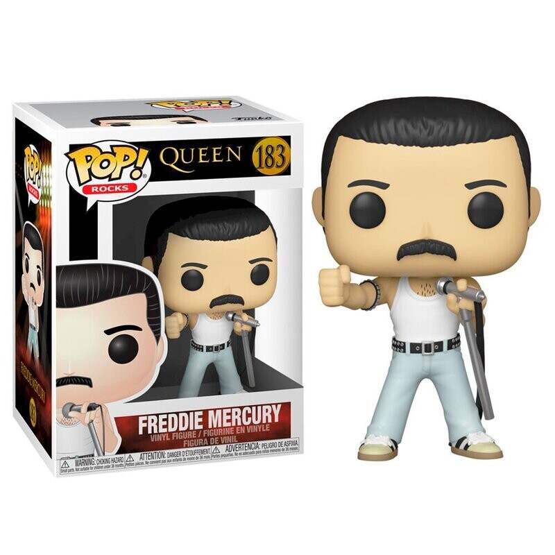 Queen Freddie Mercury Radio Gaga 3 3/4&quot;H POP! Rocks Vinyl Figure #183
