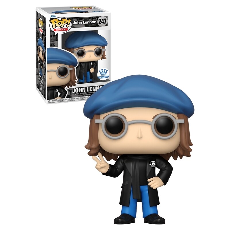 John Lennon in Peacoat 3 3/4&quot;H POP! Rocks Vinyl Figure #247
