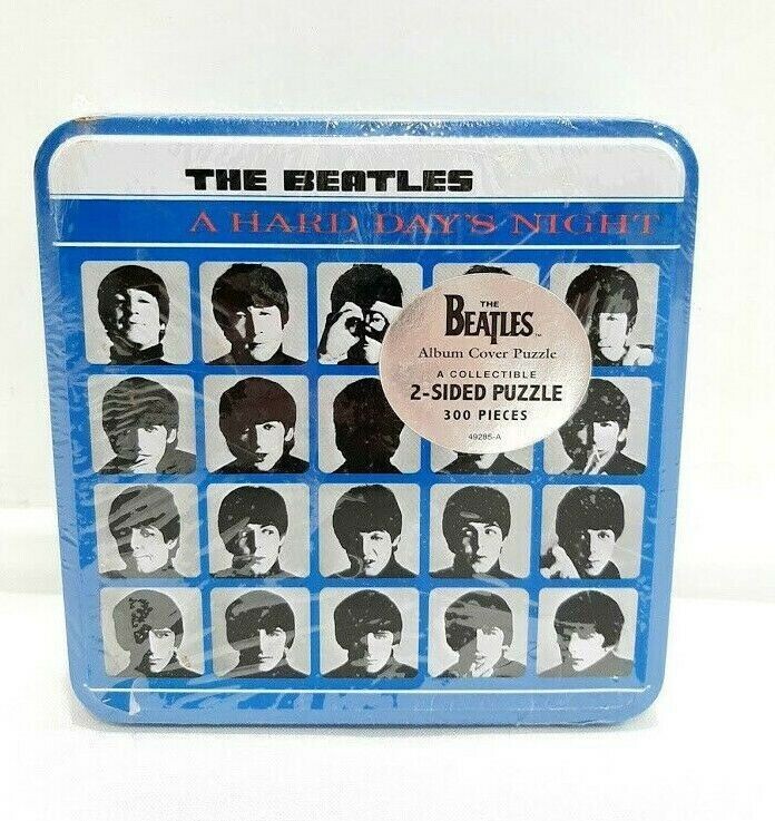 The Beatles &quot;A Hard Day&#39;s Night&quot; 2-Sided Puzzle in Tin