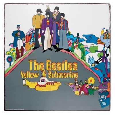 The Beatles Yellow Submarine Album Cover Metal Sign