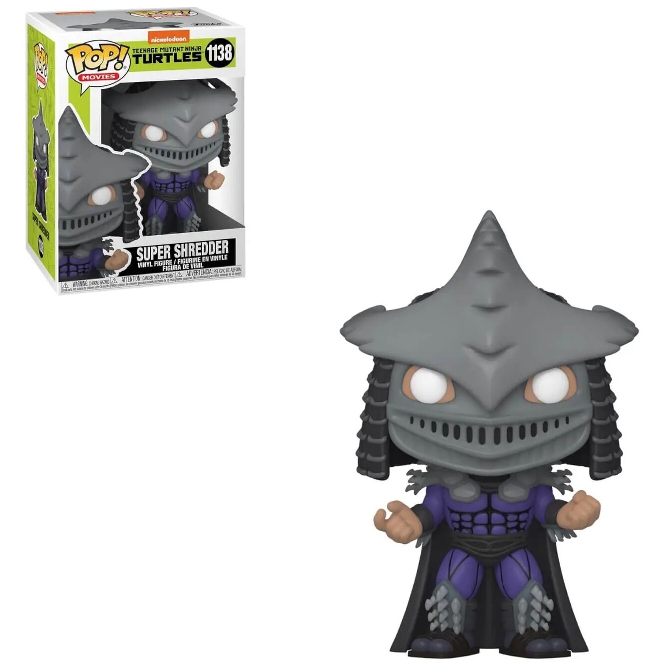 TMNT Shredder 3 3/4"H POP! Movies Vinyl Figure #1138