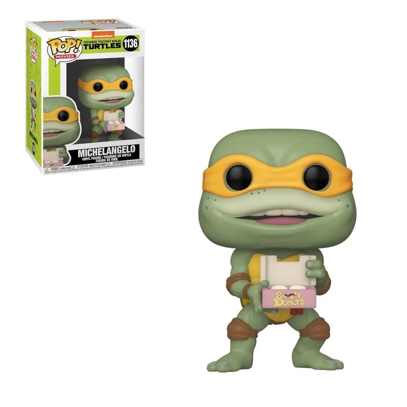 TMNT Michaelangelo 3 3/4&quot;H POP! Movies Vinyl Figure #1136
