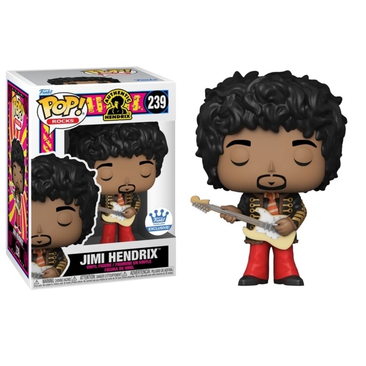 Jimi Hendrix 3 3/4&quot;H POP! Rocks Vinyl Figure #239