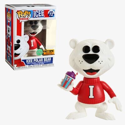*SCENTED* Icee Polar Bear 3 3/4"H POP! Ad Icons Vinyl Figure #72 Hot Topic Exclusive